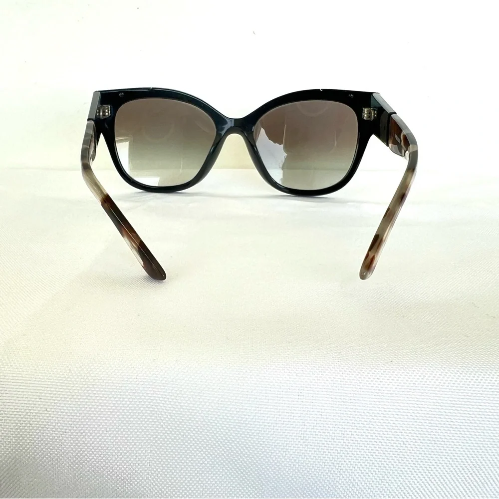 PRADA PR 02WS 01MOA7 54 Gray Lens Black Tortoise Frame Cat Eye Gradient Sunglass